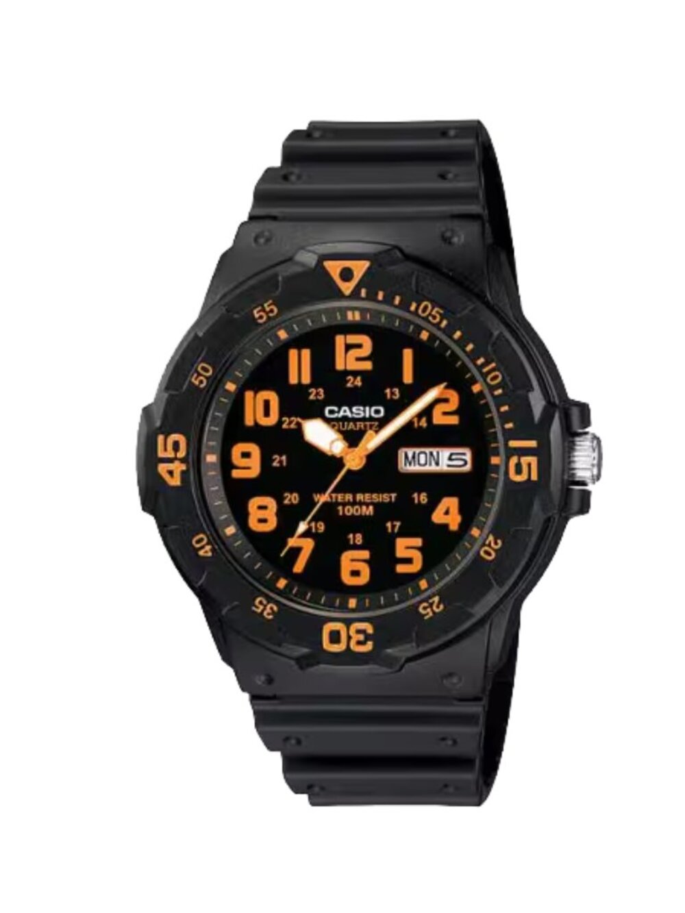 Casio MRW200H-4BV Orange Dial Watch
